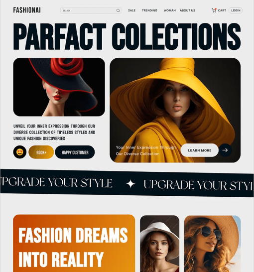 Fashion website project