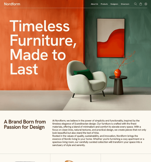 Furniture website project